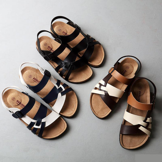 Adjustable Strap Sandals | Cushioned Footbed | Faux Leather | Everyday Summer Wear