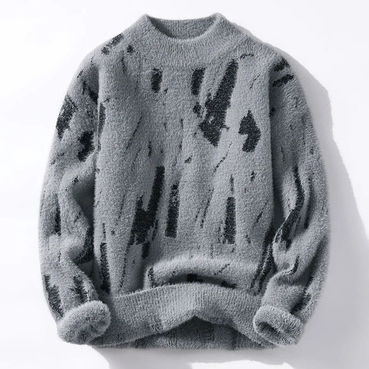 Abstract Knit Sweater | Soft and Stylish | Relaxed Fit